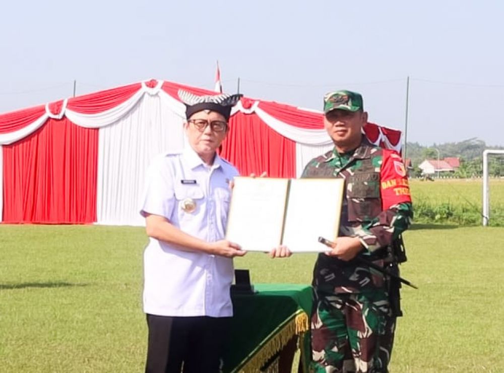 Penandatanganan TMMD 120 Kodim Bojonegoro (Foto: Joko)