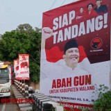 Optimistis Cabup Malang, Poros Perjuangan Pasang Serentak Baliho Abah Gunawan