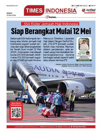 Edisi Jumat, 10 Mei 2024: E-Koran, Bacaan Positif Masyarakat 5.0