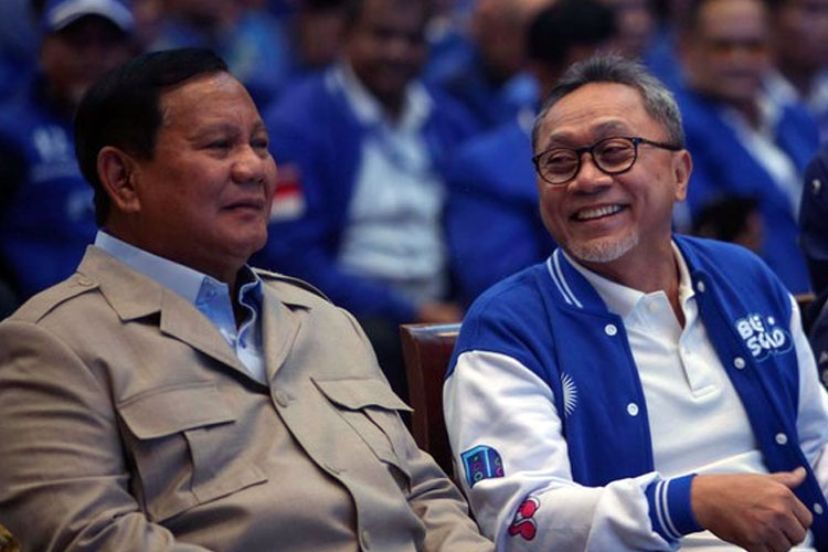 Ketua Umum PAN Zulkifli Hasan dan Ketua Umum Gerindra Prabowo Subianto (Foto: PAN)