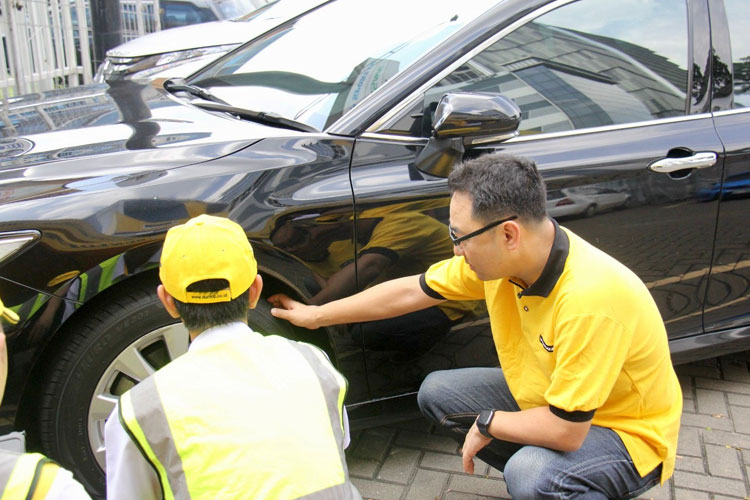 Safety Campaign digelar di Dunlop Shop Andala Auto Care, Gading Serpong, Tangerang. (Foto: Dunlop for TIMES Indonesia)