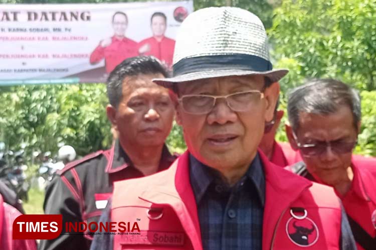 Ketua DPC PDI Perjuangan Kabupaten Majalengka, H Karna Sobahi. (FOTO: Hendri Firmansyah/TIMES Indonesia)
