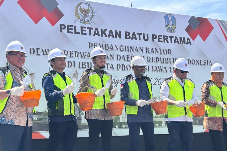 Dapat Hibah Pemprov Jatim, DPD RI Mulai Pembangunan Kantor Perwakilan di Surabaya 