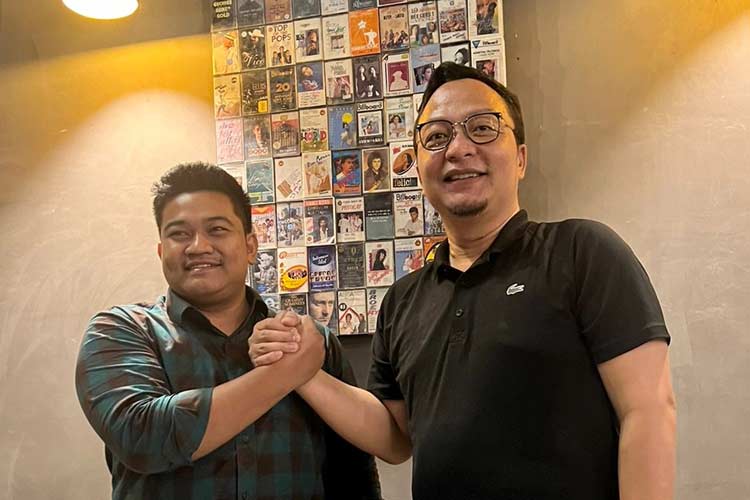 Ketua DPC Partai Gerindra Kabupaten Gresik dr Asluchul Alif bersama M Syahrul Munir politisi PKB yang juga Ketua Fraksi PKB DPRD Gresik (Foto: Dok pribadi for TIMES Indonesia).