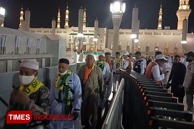Jamaah Haji Indonesia Mulai Memasuki Raudhah di Masjid Nabawi