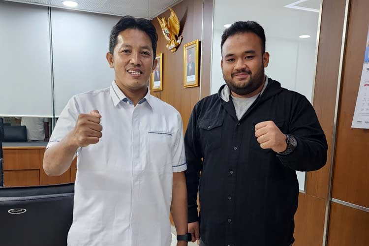Addin Jauharudin (Gus Addin) Ketua Umum PP GP Ansor bersama Hamzah Assuudy Lubis, Koordinator PPI Dunia (12/5/2024). (Foto: PPI Dunia)