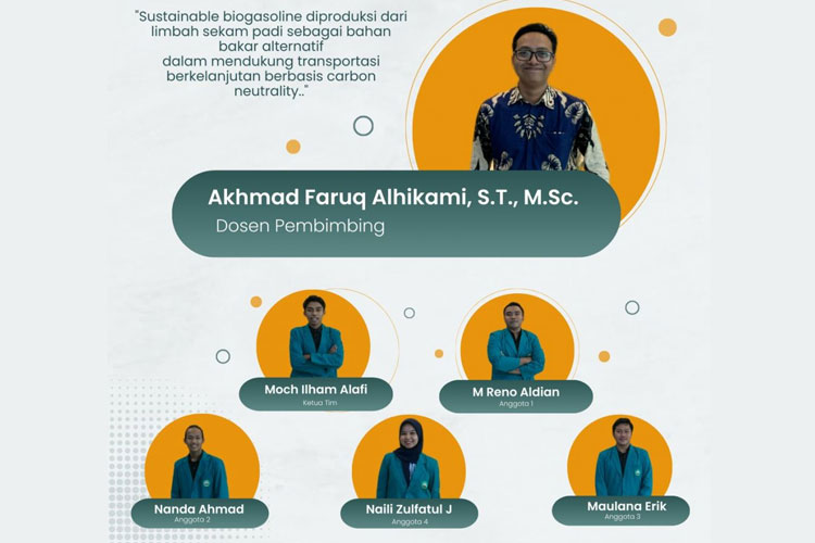 Tim PKM-RE 2024 Teknik Mesin Unisma Malang.