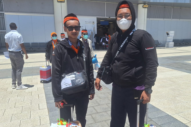 Hadian and Handaruhing at Makkah for Hajj 2024. (Photo: Kemenag RI)