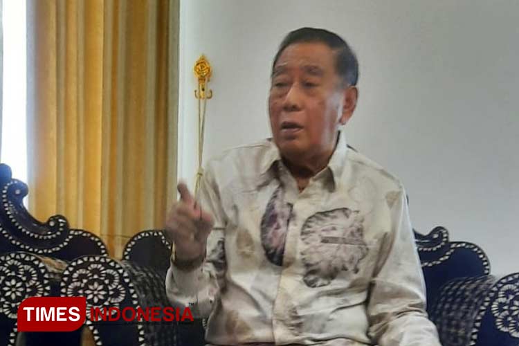 Ketua DPC Lombok Utara, Djohan Sjamsu. (Hery Mahardika /TIMES Indonesia)