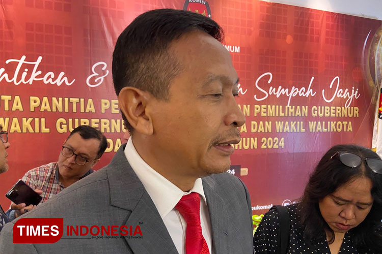 Pj Wali Kota Malang, Wahyu Hidayat saat ditemui awak media. (FOTO: Rizky Kurniawan Pratama/TIMES Indonesia)