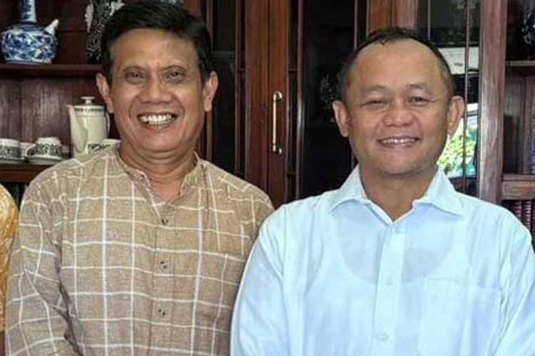 Sekretaris DPC PDI Perjuangan Kabupaten Malang, Darmadi, H Gunawan Wibisono (tengah) dan Ketua DPD Partai Golkar Jawa Timur, M Sarmuji. (Istimewa).