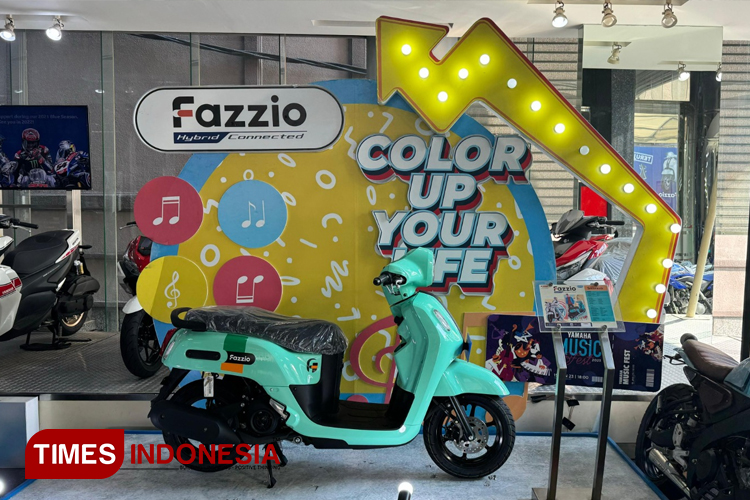 Warna baru Yamaha Fazzio tipe NEO Mint. (Foto: Yamaha STSJ for TIMES Indonesia).