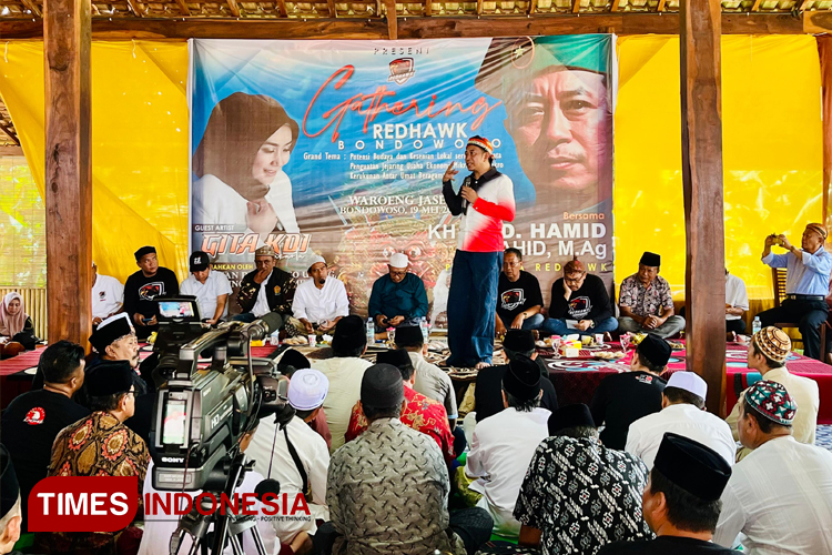 Panglima Red Hawk Ra Hamid Ajak Warga Bondowoso Perkuat Potensi Ekonomi