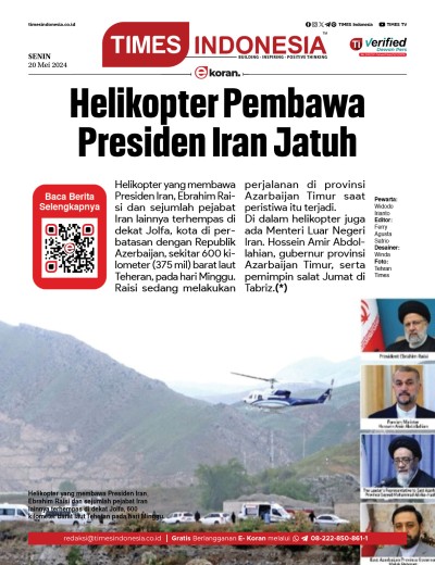 Edisi Senin, 20 Mei 2024: E-Koran, Bacaan Positif Masyarakat 5.0