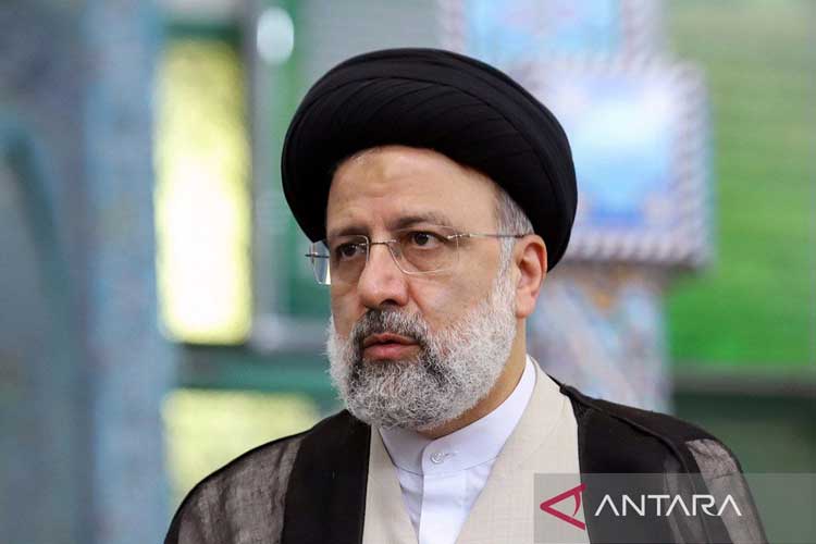Presiden Iran Ebrahim Raisi tewas dalam kecelakaan helikopter. (Foto: Antara)