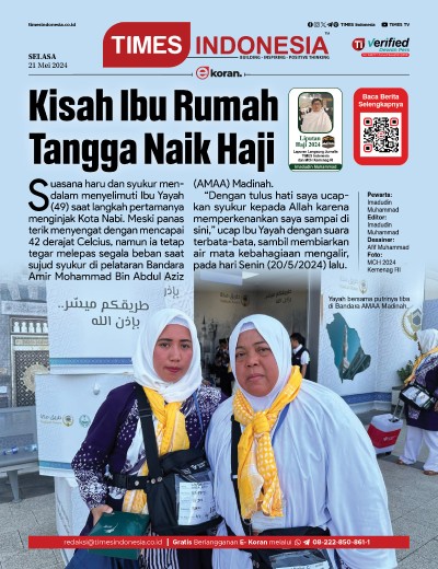 Edisi Selasa, 21 Mei 2024: E-Koran, Bacaan Positif Masyarakat 5.0