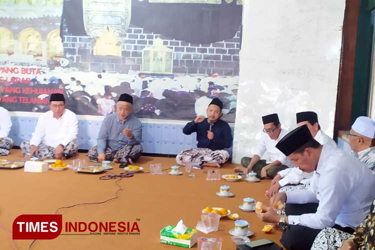 Suasana rapat jajaran pengurus PCNU bersama perwakilan PC GP Ansor Kabupaten Malang. (Foto: Amin/TIMES Indonesia).