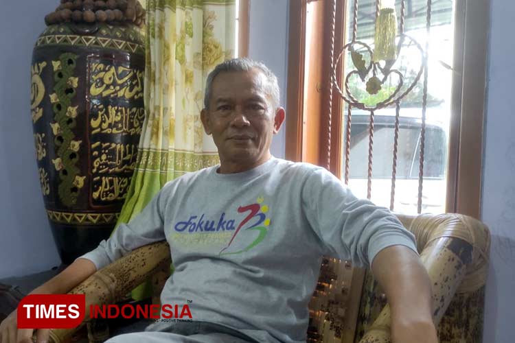 Imam Purwadi, pensiunan PNS di Setda Banjarnegara. (Foto: Muchlas Hamidi/TIMES Indonesia)
