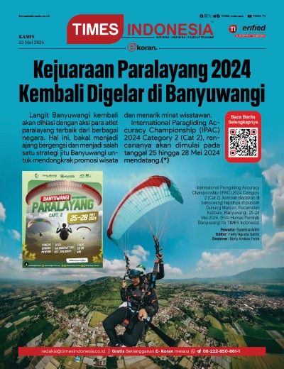  	Edisi Kamis,23 Mei 2024: E-Koran, Bacaan Positif Masyarakat 5.0 