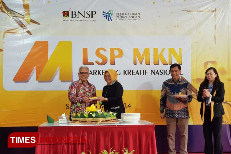 Acara peresmian dan syukuran LSP MKN yang digelar di Hall Hotel Tidar Malang, Sabtu (25/5/2024). (Foto: Achmad Fikyansyah/TIMES Indonesia)