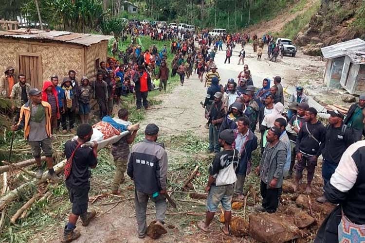 PBB Perkirakan 670 Orang Terkubur Akibat Tanah Longsor di Papua Nugini