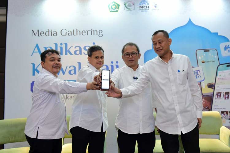 Peluncuran aplikasi Kawal Haji oleh Kemenag RI. (FOTO: Kemenag RI)