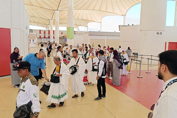 Jemaah Haji Indonesia tiba di BUIRA Jeddah. (Foto: MCH 2024 Kemenag RI)