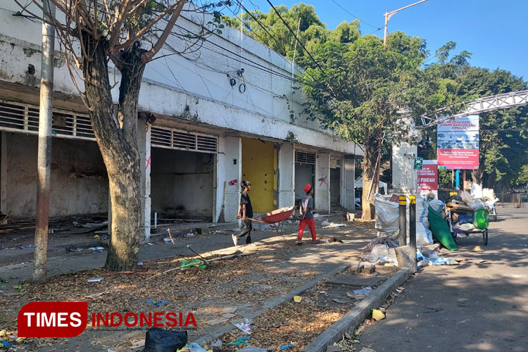 Kondisi Pasar Banyuwangi yang akan segera direvitalisasi. (Foto : Anggara Cahya/TIMES Indonesia)