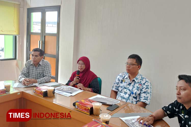 Jumpa pers parade seni dan budaya lintas suku dan etnis, memperingati Hari Lahir Pancasila pada 1 Juni 2024. (Foto: Rahadian/ TIMES Indonesia)