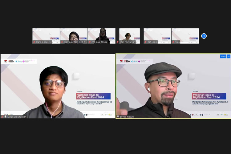 Webinar Road to DigiNation Fest 2024. (Foto: PPI Dunia)