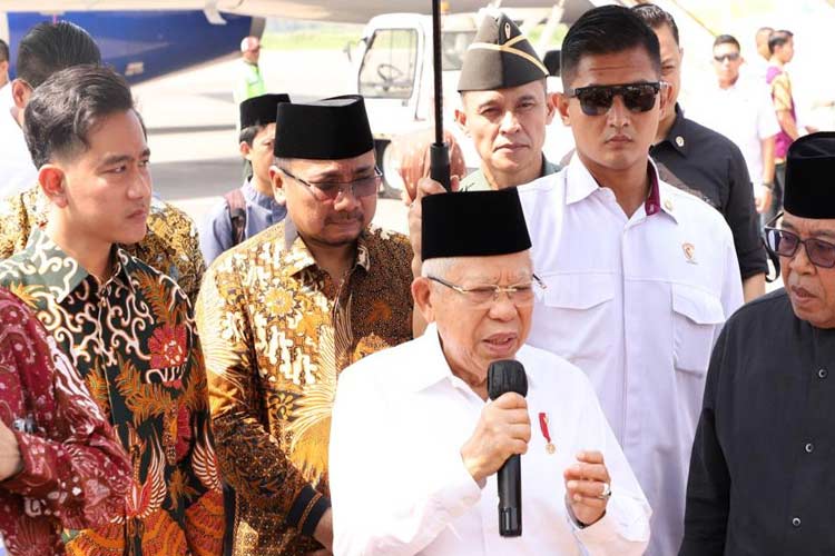 Wapres RI Maruf Amin mengunjungi Bandara Adi Soemarmo Solo. (Foto: Kemenag RI)