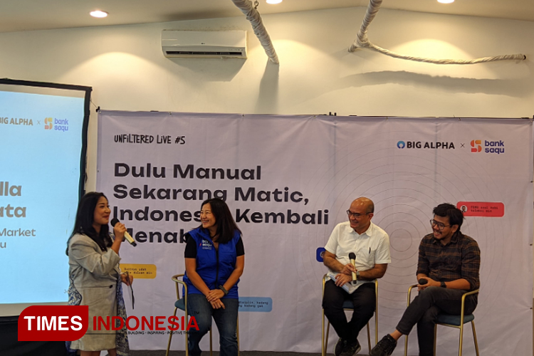 Kegiatan diskusi edukasi menabung melalui QRIS yang digelar Bank Saqu. (FOTO: Fahmi/TIMES Indonesia)
