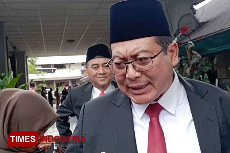 Wakil Bupati Malang, Didik Gatot Subroto saat dikonfirmasi di Pendopo Agung Kabupaten Malang, Senin (3/6/2024). (FOTO: Amin/TIMES Indonesia)