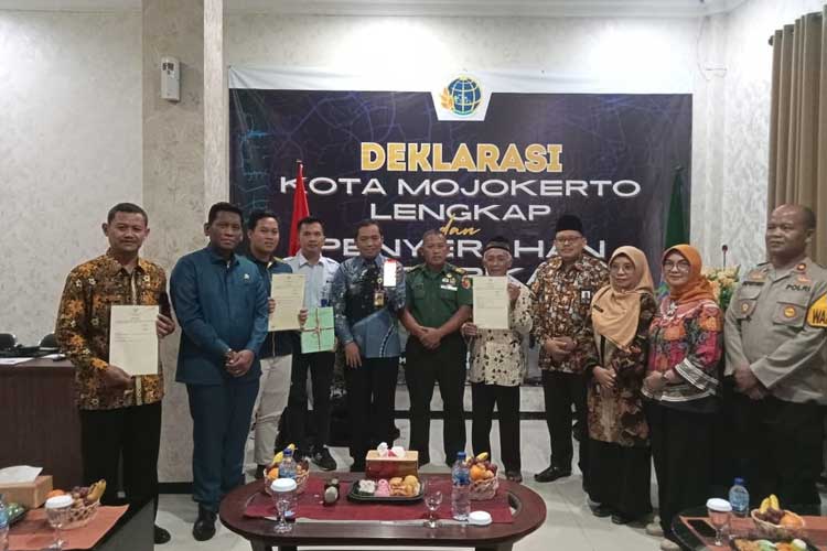 Deklarasi ATR/BPN Kota Mojokerto Lengkap 2024. (FOTO: Dok. TIMES Indonesia)
