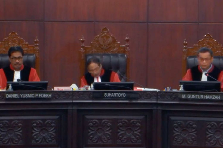 Tangkapan layar saat sidang perkara Irman Gusman. (FOTO: ist)