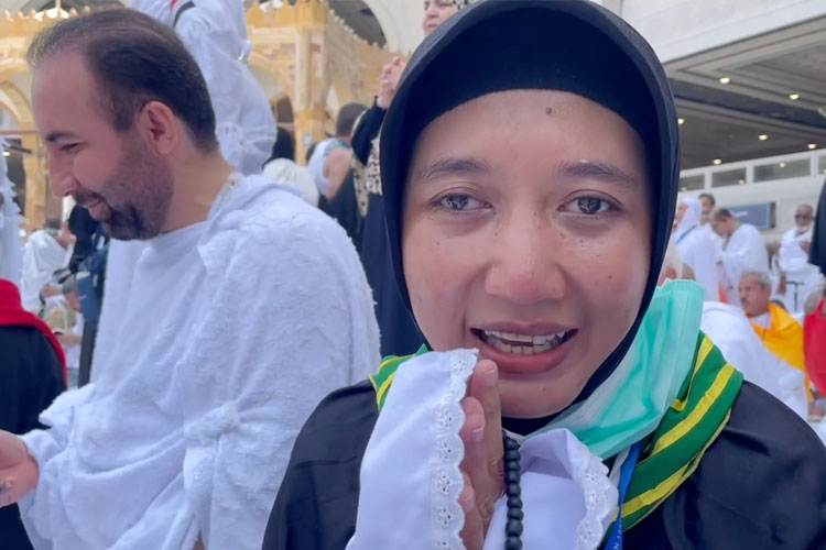Euis Mukaromah Supena, jemaah haji Indonesia. (FOTO: MCH 2024 Kemenag RI) 