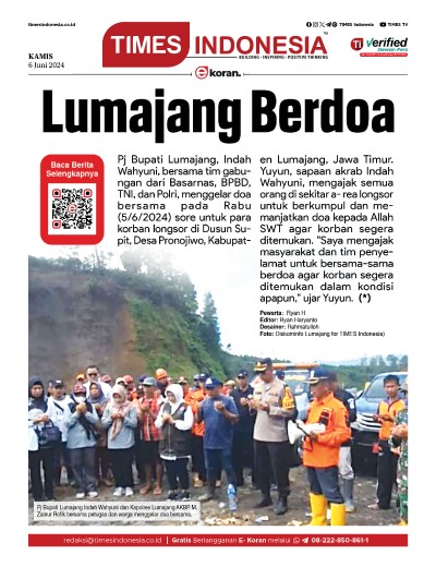 Edisi Kamis,6 Juni 2024: E-Koran, Bacaan Positif Masyarakat 5.0