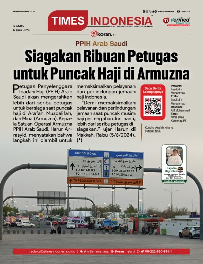 Edisi Kamis,6 Juni 2024: E-Koran, Bacaan Positif Masyarakat 5.0
