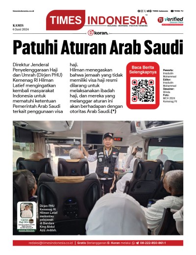 Edisi Kamis, 6 Juni 2024: E-Koran, Bacaan Positif Masyarakat 5.0