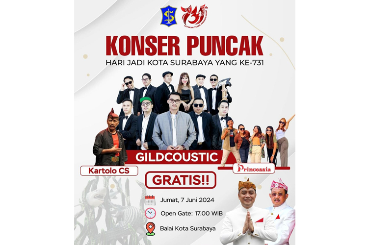 Flayer konser puncak HJKS, yang akan dihelat Jumat (7/6/2024).