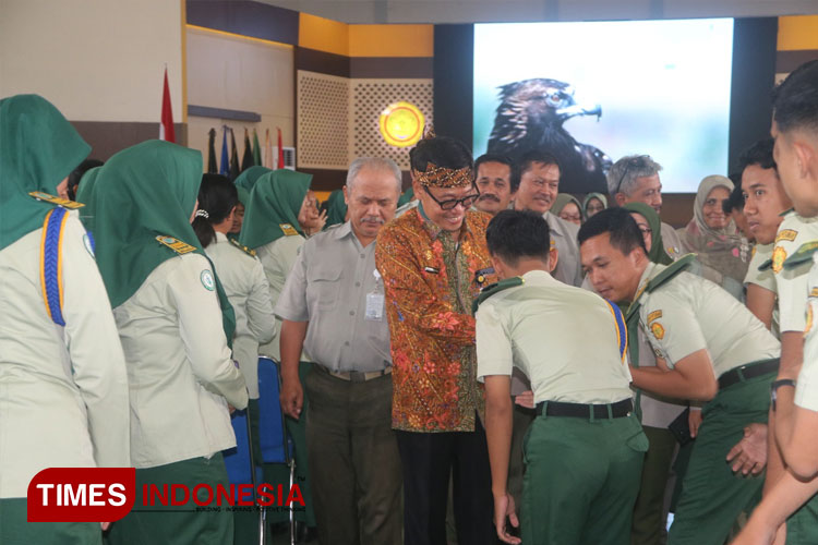 Kepala BPPSDMP Kementan, Dedi Nursyamsi saat kuliah umum Aula Sasana Giri Sabha Kampus I Polbangtan Malang (6/6/2024). (FOTO: Polbangtan Malang for TIMES Indonesia)