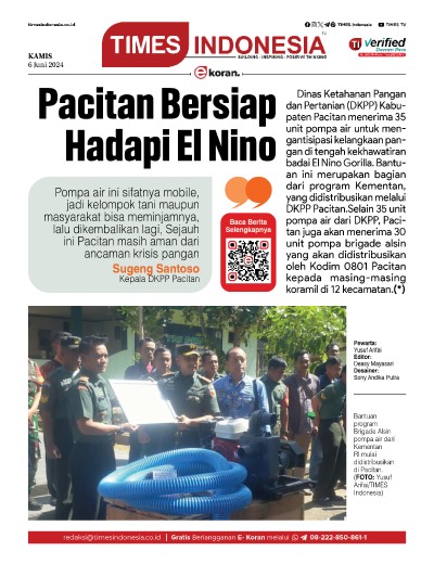 Edisi Kamis, 6 Juni 2024: E-Koran, Bacaan Positif Masyarakat 5.0