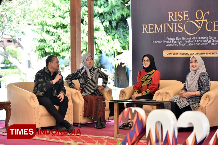Acara Bincang Wastra di di Pendopo Taman Budaya Jatim, Jalan Genteng, Surabaya, Jumat (7/6/2024). (Foto : Lely Yuana/TIMES Indonesia)