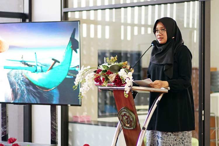 Bupati Banyuwangi Ipuk Fiestiandani pada acara peresmian Pojok Statistik di Politeknik Negeri Banyuwangi (Poliwangi) (Humas Pemkab for TIMES Indonesia).