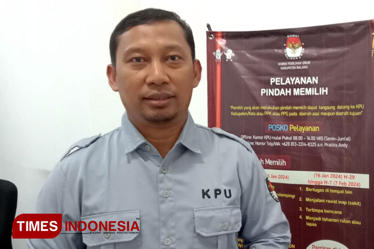 Khilmi Arif, Anggota KPU Kabupaten Malang, Kordiv Perencanaan, Data, dan Informasi. (Foto: Amin/TIMES Indonesia)