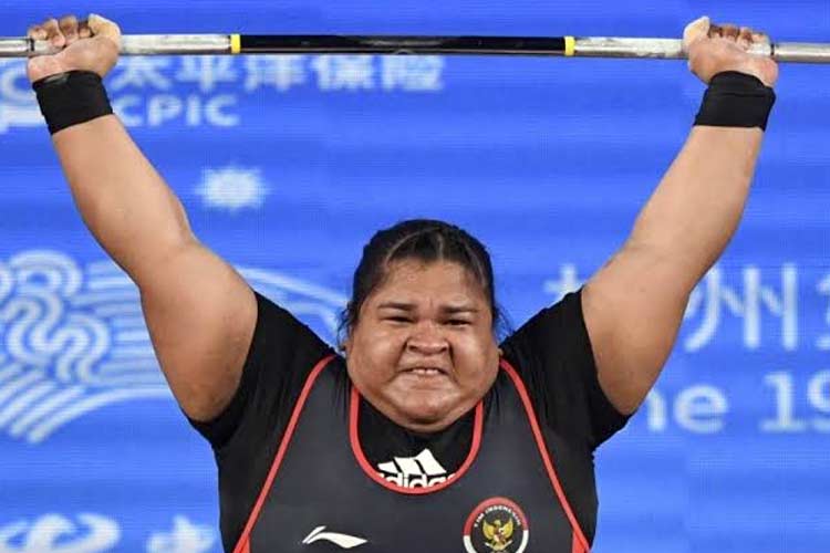 Lifter Nurul Akmal lolos ke Olimpiade Paris 2024. (Foto: Antara)