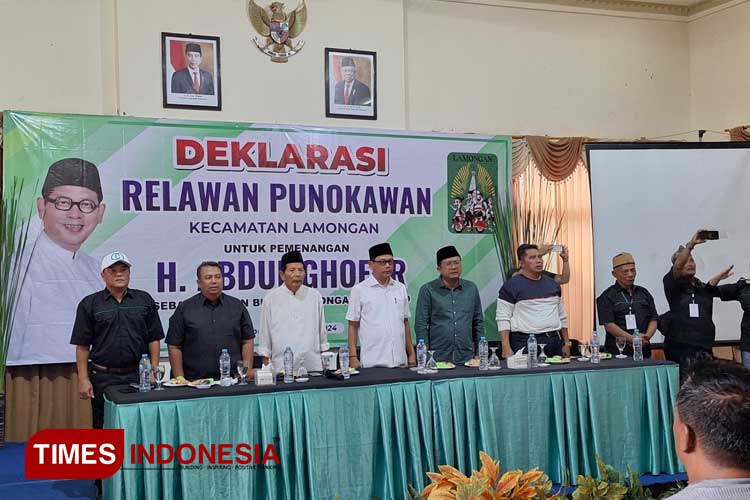 Relawan Punokawan Deklarasikan Dukung Abdul Ghofur di Pilkada Lamongan 2024