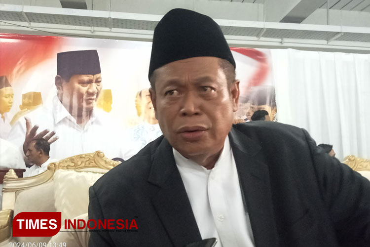 Wakil Ketua MUI, Marsudi Suhud saat ditemui awak media usai menghadiri Mujadalah Kiai Kampung di Kastil Atamimi, Kota Malang. (FOTO: Rizky Kurniawan Pratama/TIMES Indonesia)