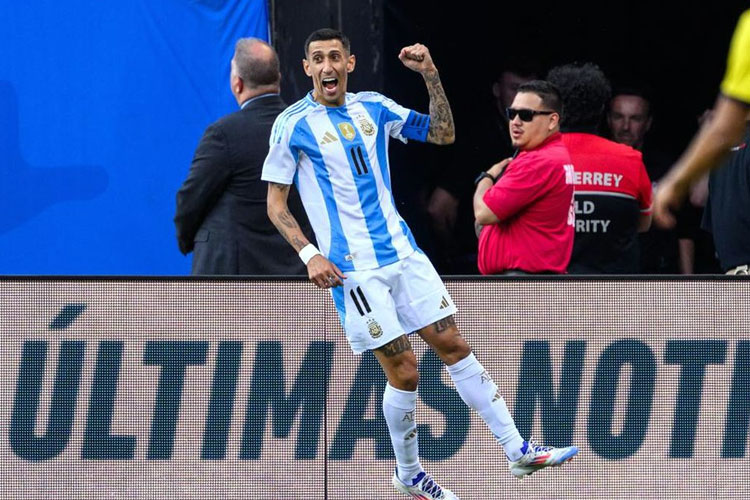 Angel Di Maria tetap menjadi andalan Argentina di Copa America 2024. (Foto: Daniel Bartel/USA Today Sport)