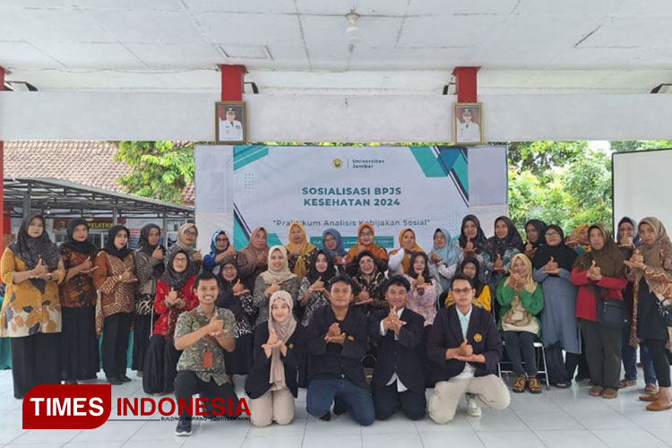 Kolaborasi Mahasiswa, Kelurahan dan BPJS Kesehatan Sosialisasikan Pentingya Program JKN. (FOTO: AJP TIMES Indonesia)